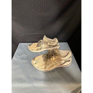 Asics Fluid Axis Gel Womens Athletic Running Shoes T58BQ Silver White Gray W7.5